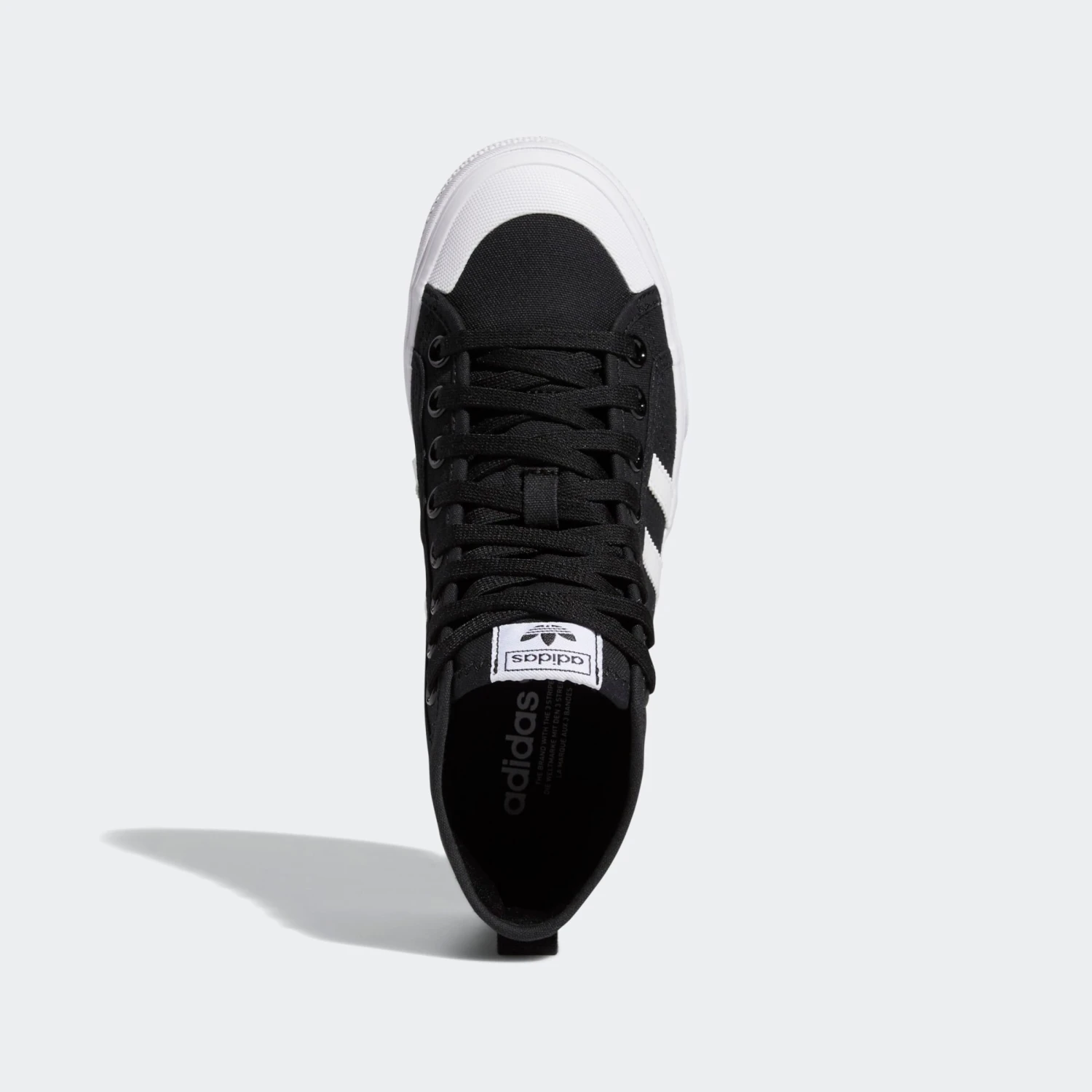 Adidas Originals Hoge Sneakers Sneakers Hoog NIZZA PLATFORM MID Dames Zwart 6 Adidas Originals Hoge Sneakers Sneakers Hoog NIZZA PLATFORM MID Dames Zwart - Afbeelding 4