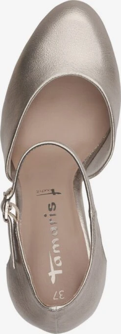 Tamaris Plateaupumps Slingpumps Dames Goud -Damesschoenen Winkel 04323094964c09f238b5e4a1cd1295b6