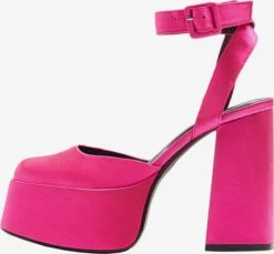 BERSHKA Plateaupumps Slingpumps Dames Neonroze -Damesschoenen Winkel 094ec8eb7f6a7d4c3cb09d4b83c16e7a