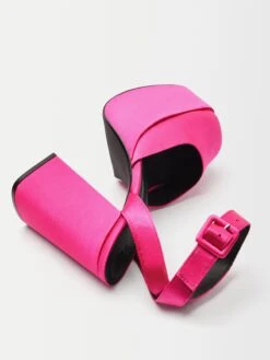 BERSHKA Plateaupumps Slingpumps Dames Neonroze -Damesschoenen Winkel 0b0ef2016ae77dea0024dff3203f6e7e