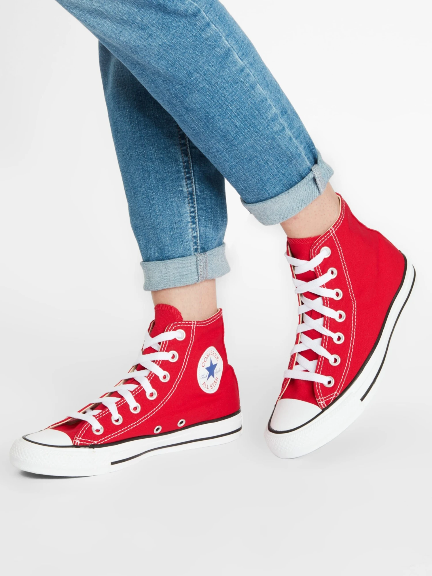 Converse Hoge Sneakers Sneakers Hoog Chuck Taylor All Star Hi Dames Rood 7 Converse Hoge Sneakers Sneakers Hoog Chuck Taylor All Star Hi Dames Rood - Afbeelding 5