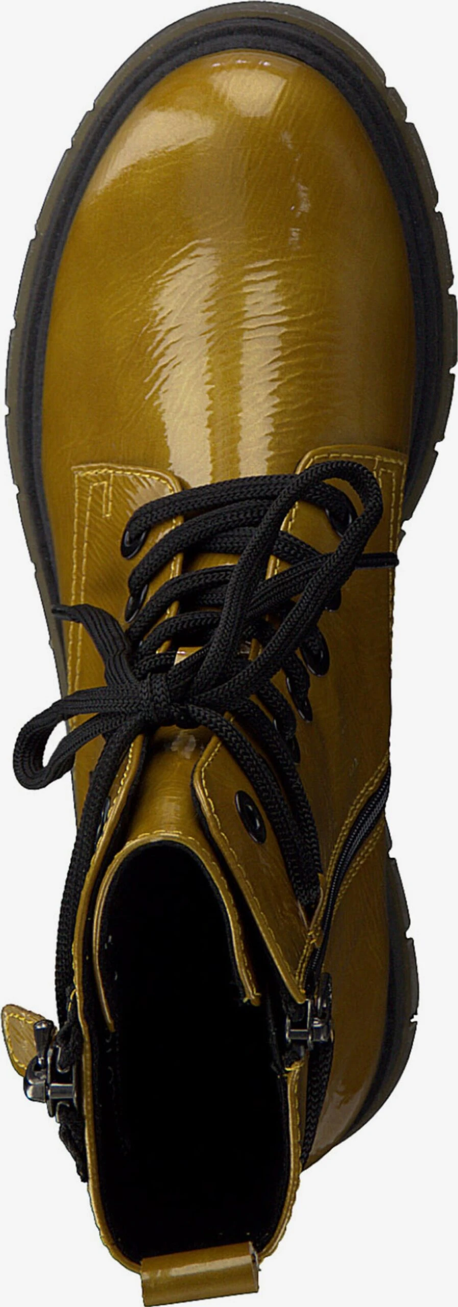 Marco Tozzi Enkellaarsjes Veterlaarsjes Dames Mosterd 6 Marco Tozzi Enkellaarsjes Veterlaarsjes Dames Mosterd - Afbeelding 4