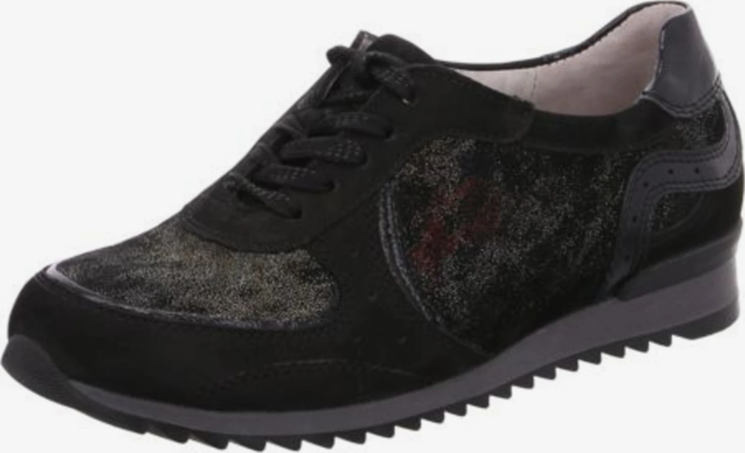 WALDLÄUFER Veterschoenen Sportieve Veterschoen Dames Zwart 3 WALDLÄUFER Veterschoenen Sportieve Veterschoen Dames Zwart