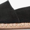 Kazar Lage Schoenen Espadrilles Dames Zwart