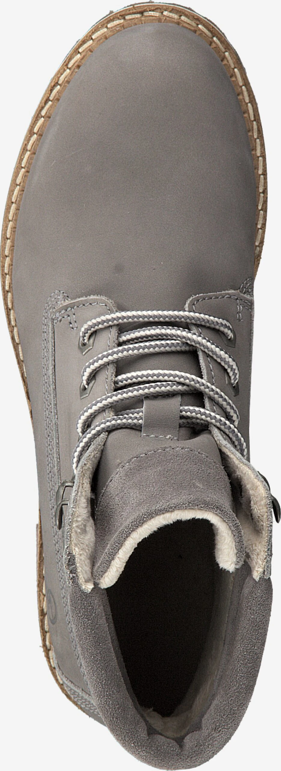 Tamaris Enkellaarsjes Veterlaarsjes Dames Grijs 5 Tamaris Enkellaarsjes Veterlaarsjes Dames Grijs - Afbeelding 3