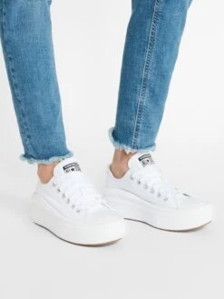Converse Casual Sneakers Sneakers Laag Chuck Taylor All Star Move Dames Wit -Damesschoenen Winkel 3ac38bb395adda0b90a251c4a9ffaff0