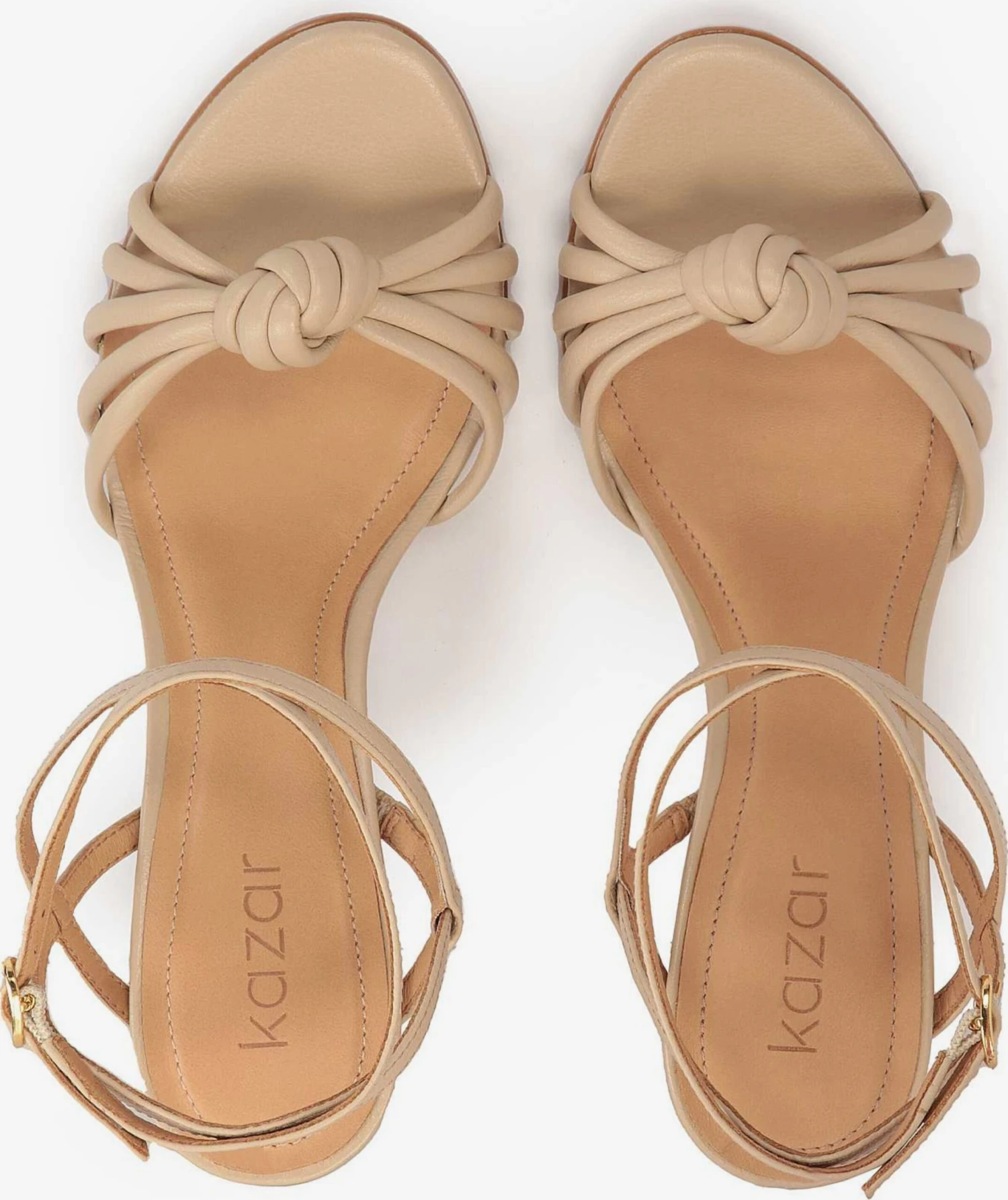 Kazar Sandalen Met Hak Sandalen Met Riem Dames Beige 7 Kazar Sandalen Met Hak Sandalen Met Riem Dames Beige - Afbeelding 5