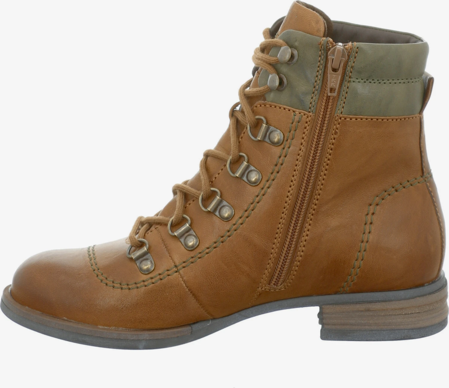 Josef Seibel Enkellaarsjes Veterlaarsjes SANJA Dames Cognac 4 Josef Seibel Enkellaarsjes Veterlaarsjes SANJA Dames Cognac - Afbeelding 2