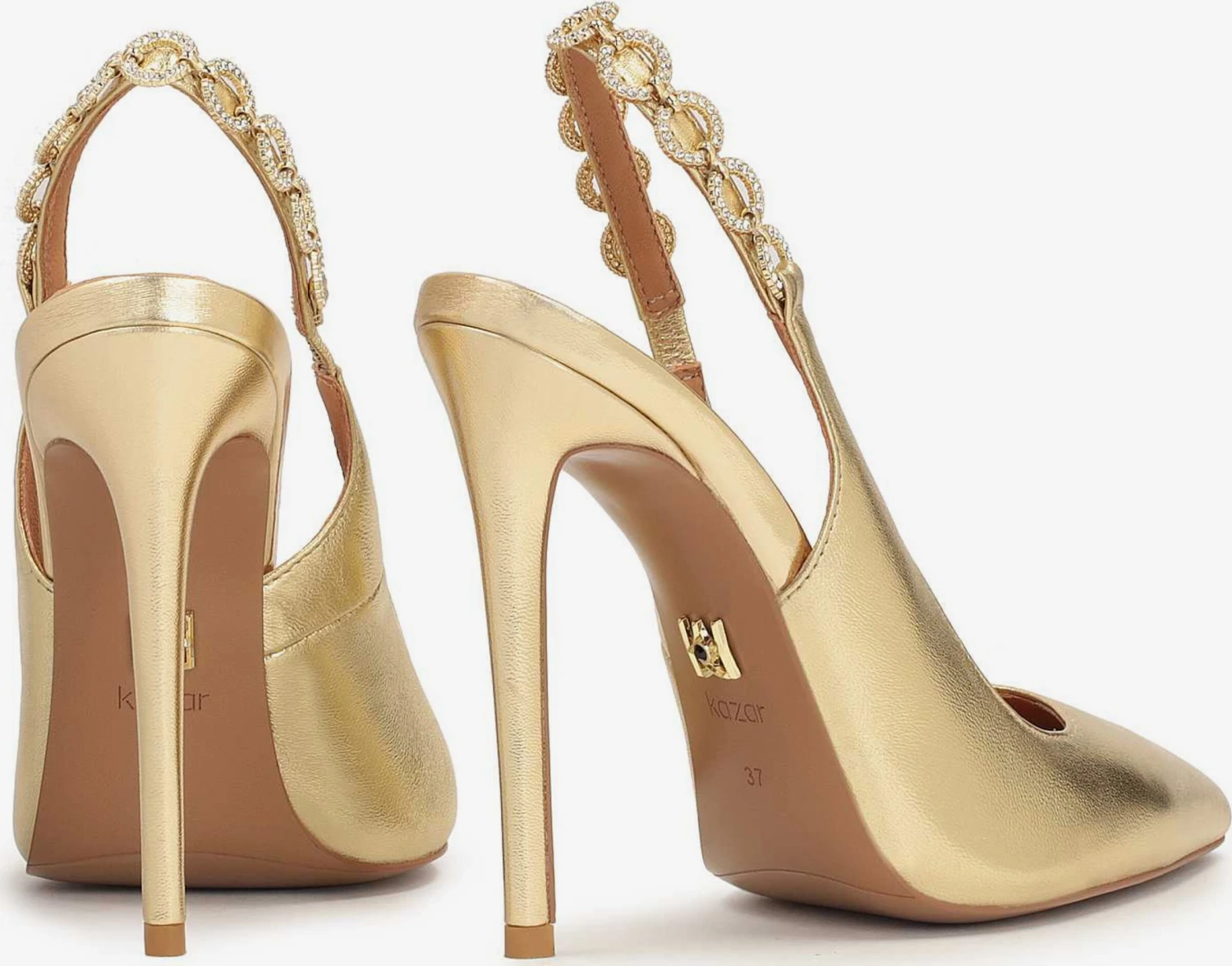 Kazar Klassieke Pumps Pumps Dames Goudgeel 5 Kazar Klassieke Pumps Pumps Dames Goudgeel - Afbeelding 3