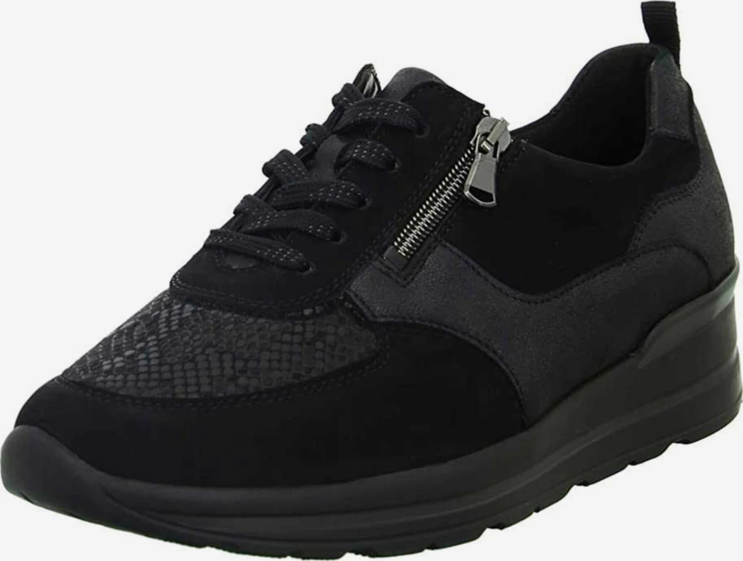 WALDLÄUFER Veterschoenen Sportieve Veterschoen Dames Zwart 3 WALDLÄUFER Veterschoenen Sportieve Veterschoen Dames Zwart