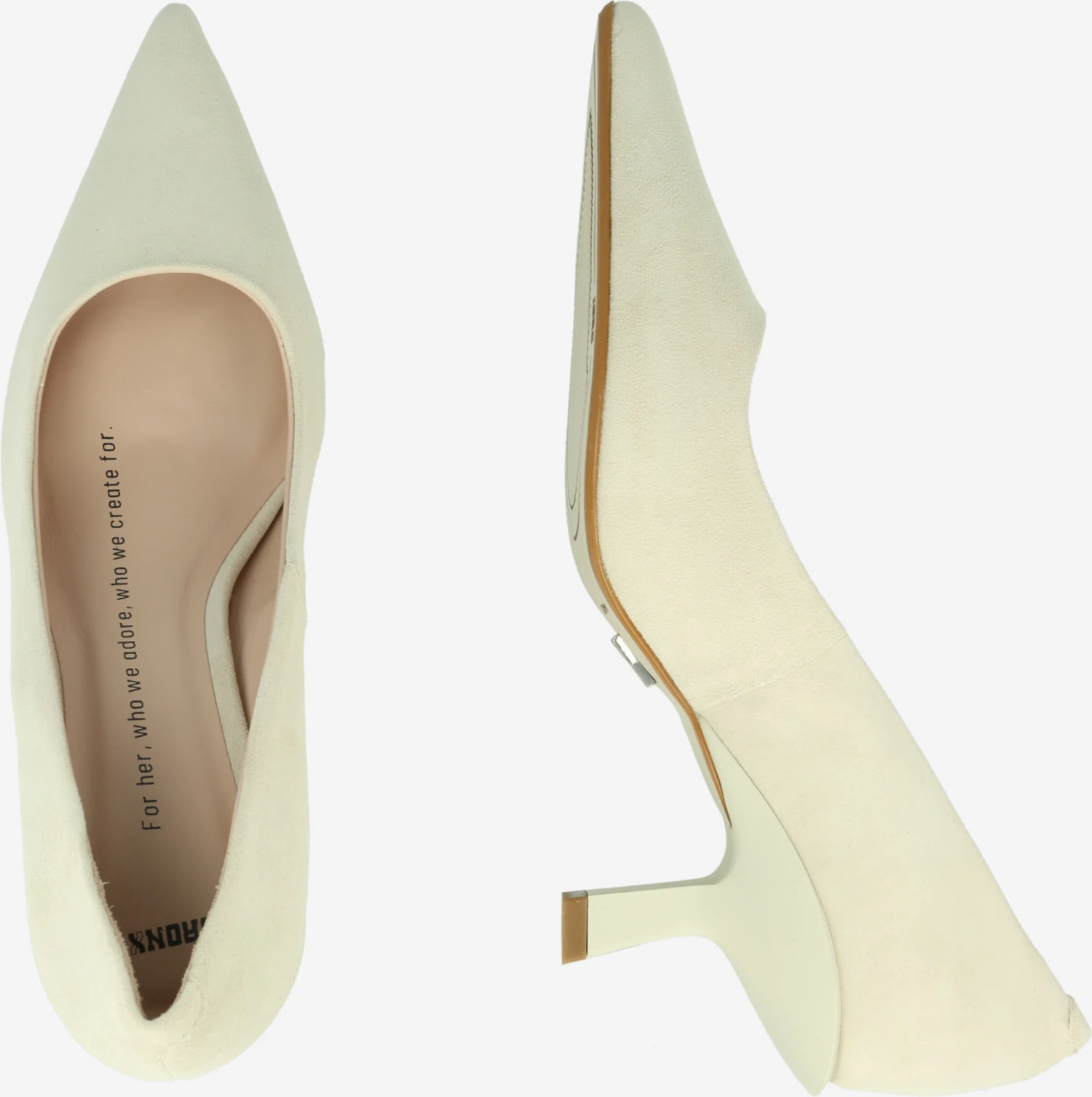 Bronx Klassieke Pumps Pumps Nyl-a Dames Taupe 4 Bronx Klassieke Pumps Pumps Nyl-a Dames Taupe - Afbeelding 2
