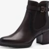 Tamaris Klassieke Enkellaarsjes Enkellaarsjes Dames Donkerbruin -Damesschoenen Winkel 4f4fef73335f08f31451d229d5eda376