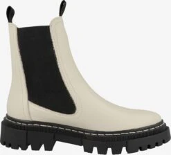 Tamaris Enkellaarsjes Chelsea Boots Dames Crème -Damesschoenen Winkel 5b342456b5ab1e9372ba0ca1b7bda1de