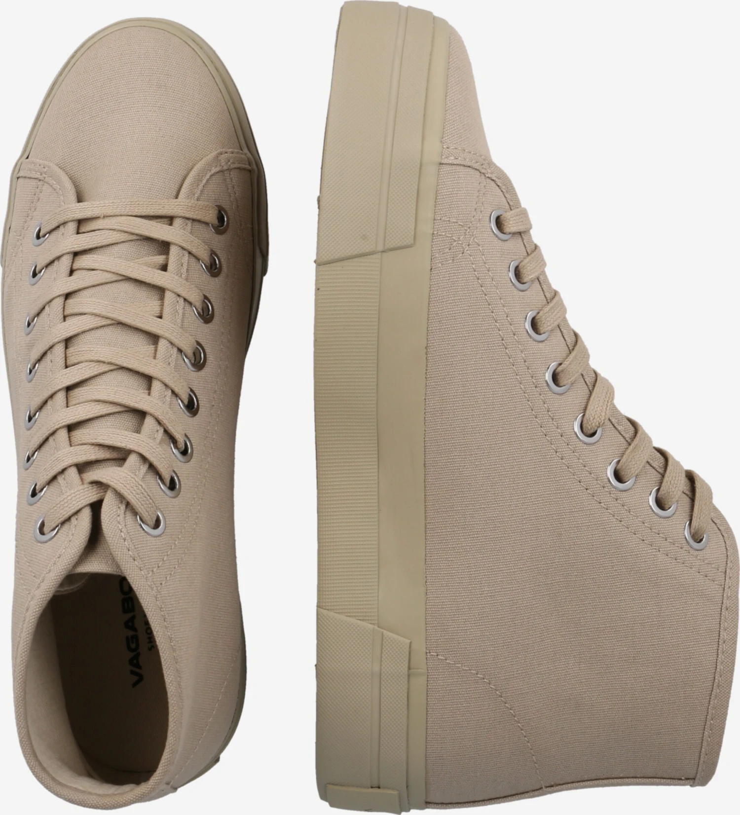 VAGABOND SHOEMAKERS Hoge Sneakers Sneakers Hoog Teddie Dames Kaki 4 VAGABOND SHOEMAKERS Hoge Sneakers Sneakers Hoog Teddie Dames Kaki - Afbeelding 2