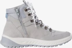 Tamaris Enkellaarsjes Veterlaarsjes Dames Lichtgrijs -Damesschoenen Winkel 5ce26b9ac1629e15e052463437d7aff1