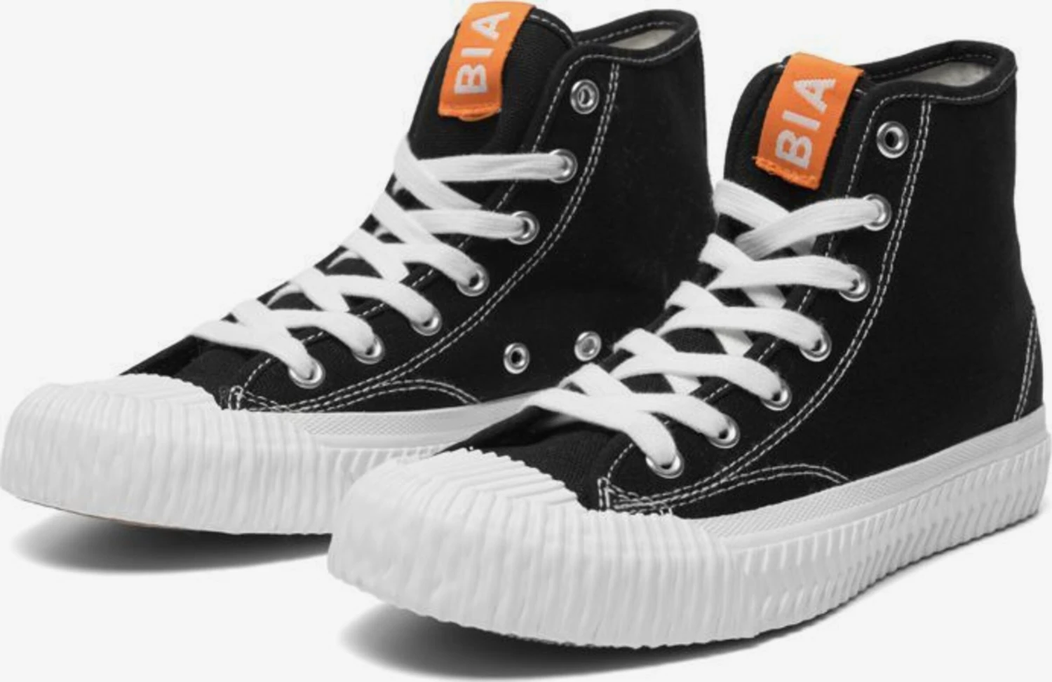 Bianco Hoge Sneakers Sneakers Hoog Dames Zwart 4 Bianco Hoge Sneakers Sneakers Hoog Dames Zwart - Afbeelding 2