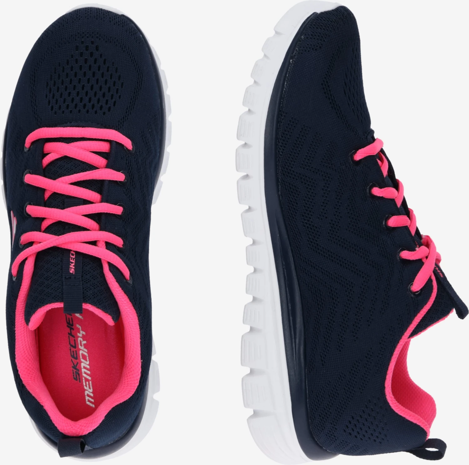 Skechers Running Sneakers Sneakers Laag Graceful Get Connected Dames Navy 4 Skechers Running Sneakers Sneakers Laag Graceful Get Connected Dames Navy - Afbeelding 2