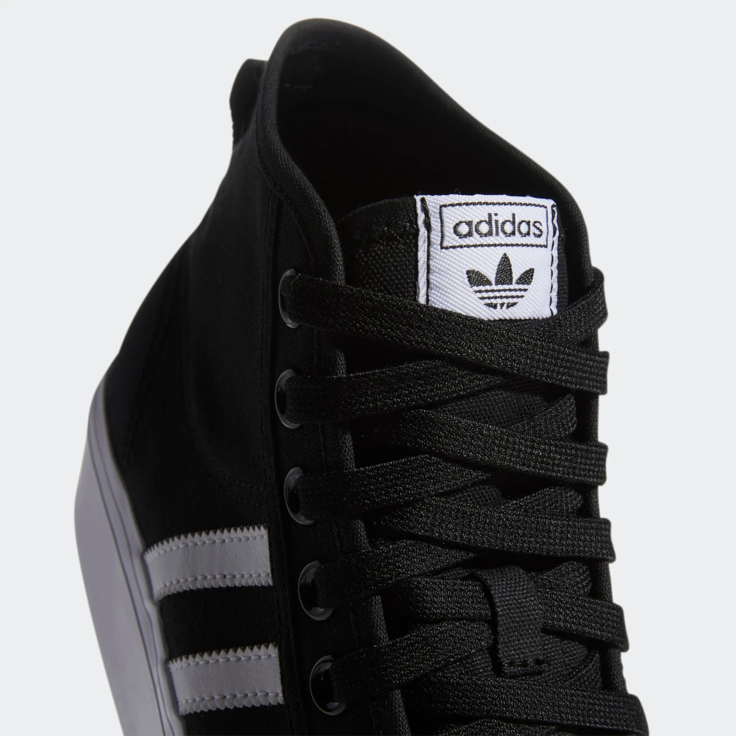 Adidas Originals Hoge Sneakers Sneakers Hoog NIZZA PLATFORM MID Dames Zwart 8 Adidas Originals Hoge Sneakers Sneakers Hoog NIZZA PLATFORM MID Dames Zwart - Afbeelding 6