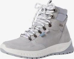 Tamaris Enkellaarsjes Veterlaarsjes Dames Lichtgrijs