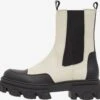 Bianco Enkellaarsjes Chelsea Boots GINNY Dames Crème -Damesschoenen Winkel 7cf79d144576261925324dd67a99dedb