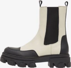 Bianco Enkellaarsjes Chelsea Boots GINNY Dames Crème