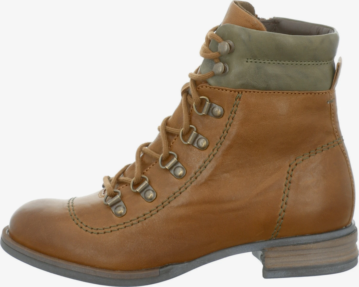 Josef Seibel Enkellaarsjes Veterlaarsjes SANJA Dames Cognac 3 Josef Seibel Enkellaarsjes Veterlaarsjes SANJA Dames Cognac