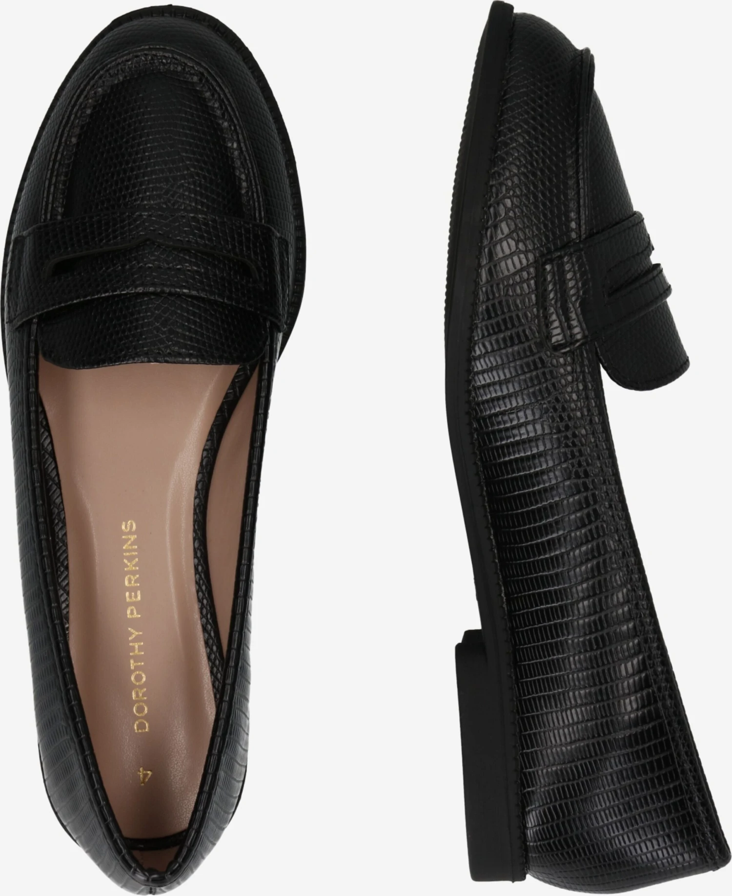 Dorothy Perkins Loafers Instappers Lara Penny Dames Zwart 4 Dorothy Perkins Loafers Instappers Lara Penny Dames Zwart - Afbeelding 2