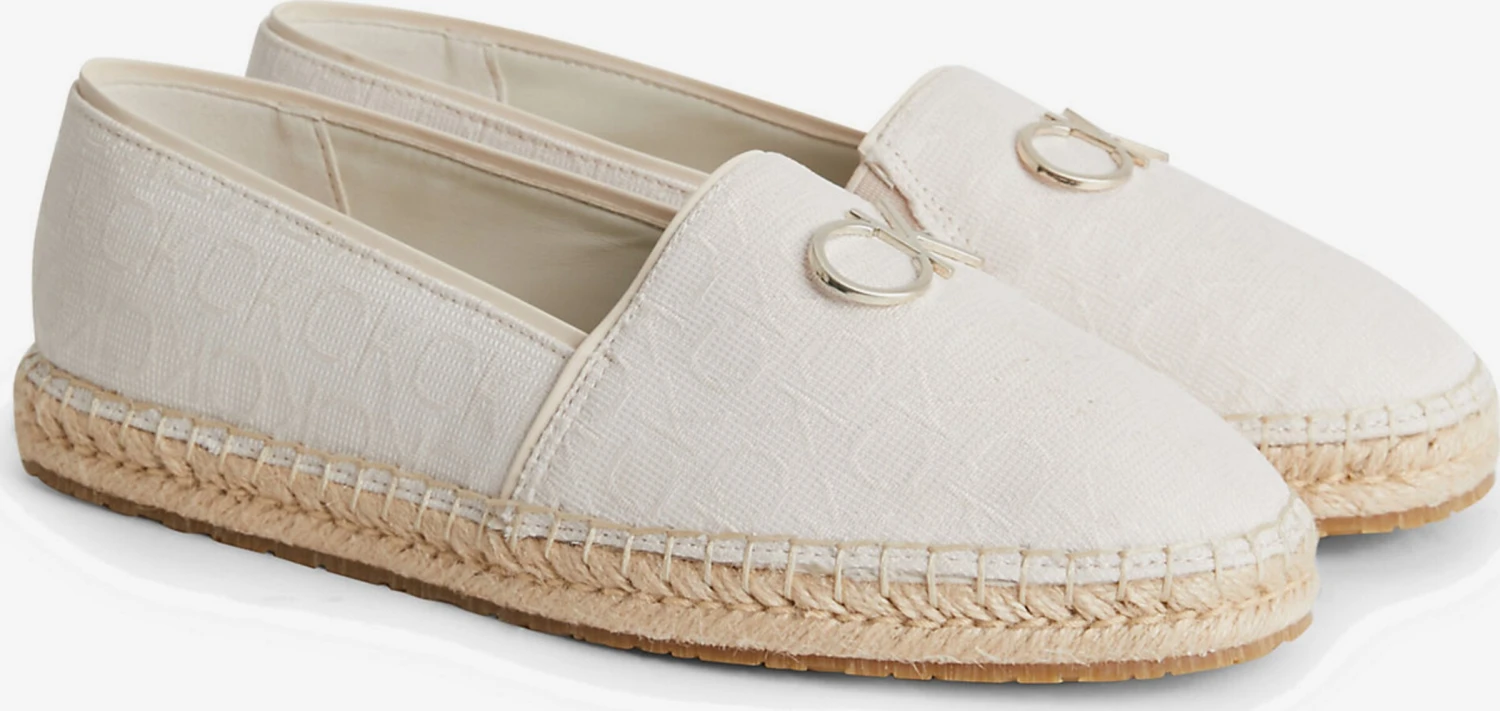 Calvin Klein Lage Schoenen Espadrilles Dames Crème / Ecru 5 Calvin Klein Lage Schoenen Espadrilles Dames Crème / Ecru - Afbeelding 3