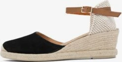 Bianco Lage Schoenen Espadrilles ANNA Dames Zwart