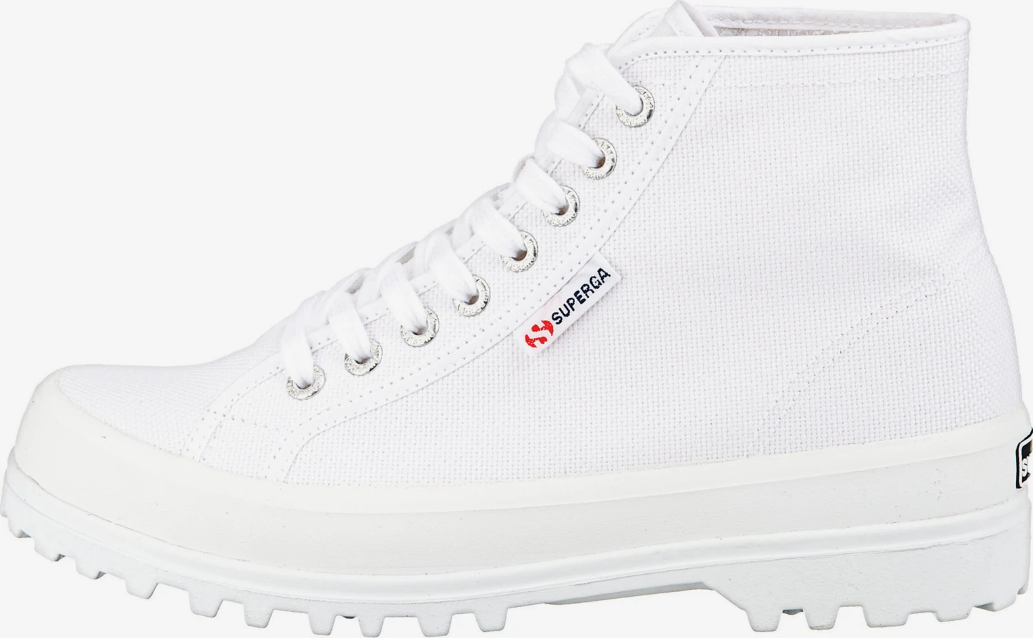 Superga Hoge Sneakers Sneakers Hoog Cotu Dames Wit 4 Superga Hoge Sneakers Sneakers Hoog Cotu Dames Wit - Afbeelding 2