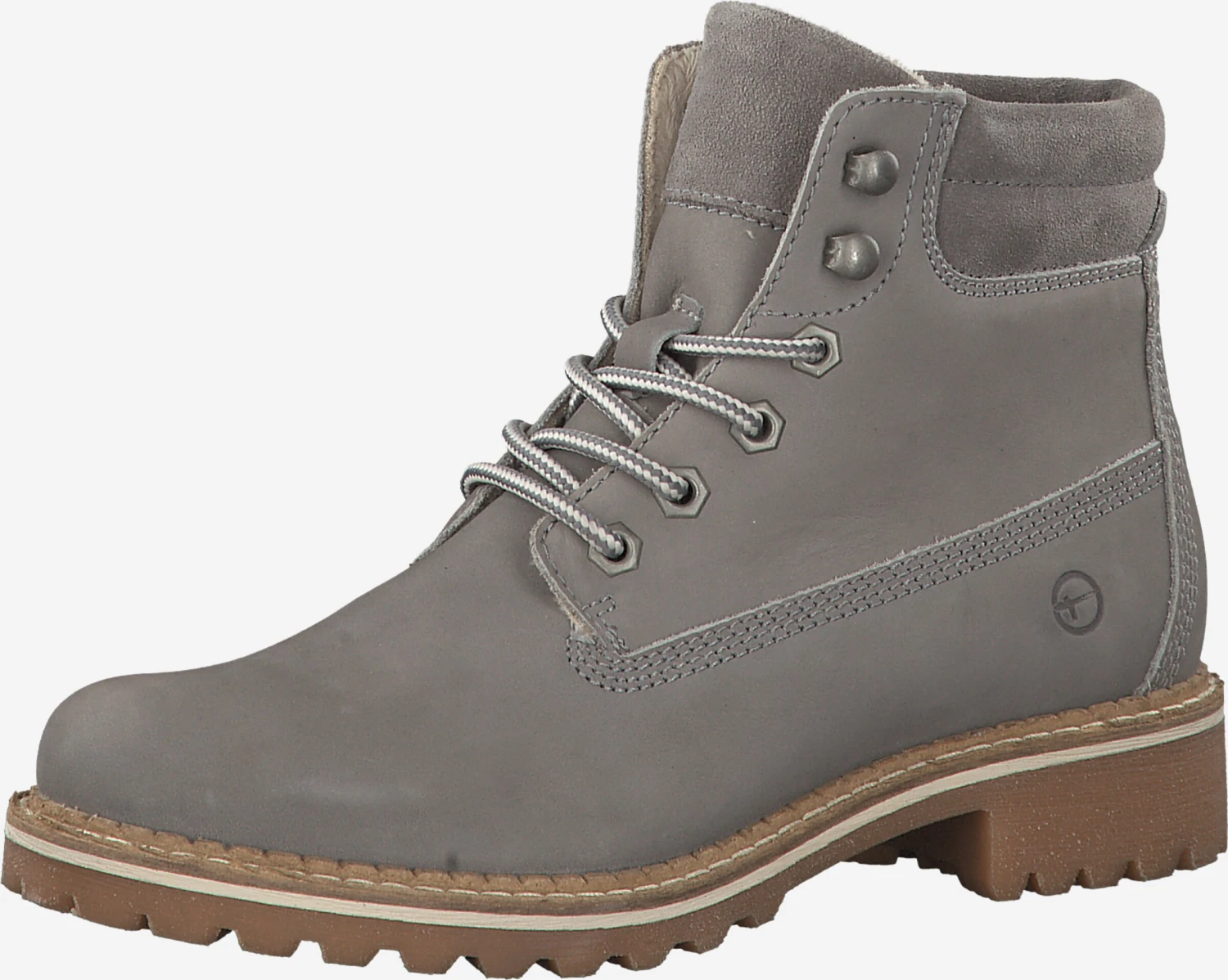 Tamaris Enkellaarsjes Veterlaarsjes Dames Grijs 3 Tamaris Enkellaarsjes Veterlaarsjes Dames Grijs