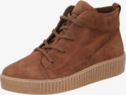 Gabor Enkellaarsjes Veterlaarsjes Dames Bruin