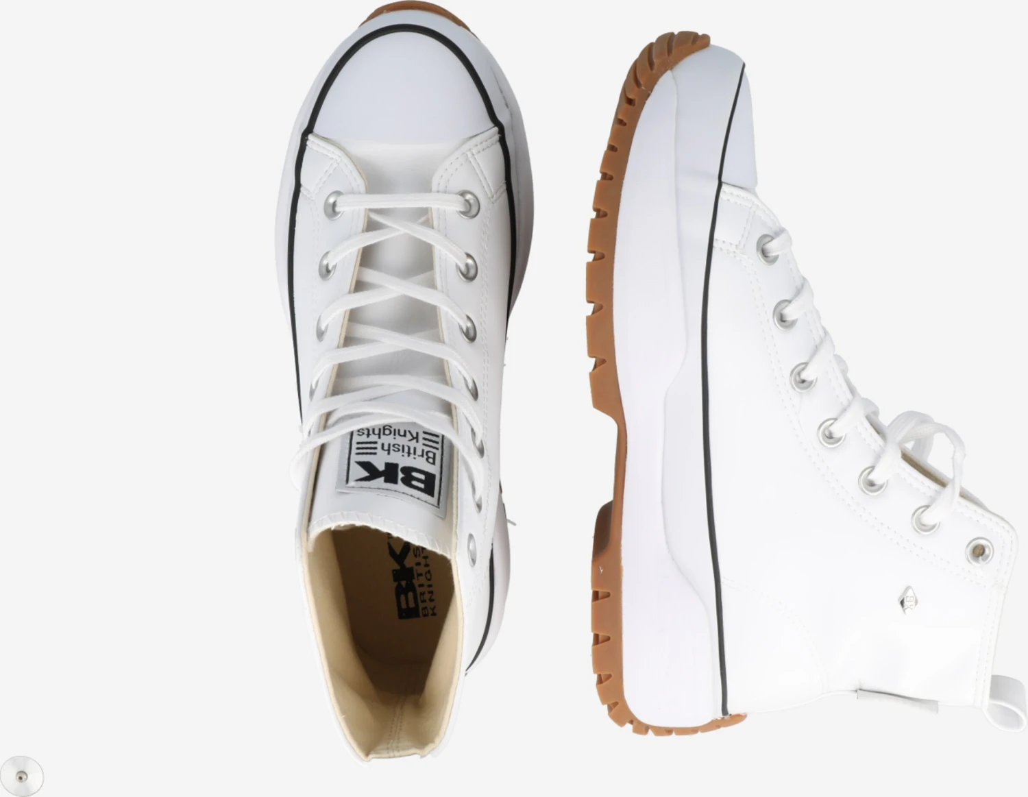 British Knights Hoge Sneakers Sneakers Hoog KAYA Dames Wit 4 British Knights Hoge Sneakers Sneakers Hoog KAYA Dames Wit - Afbeelding 2