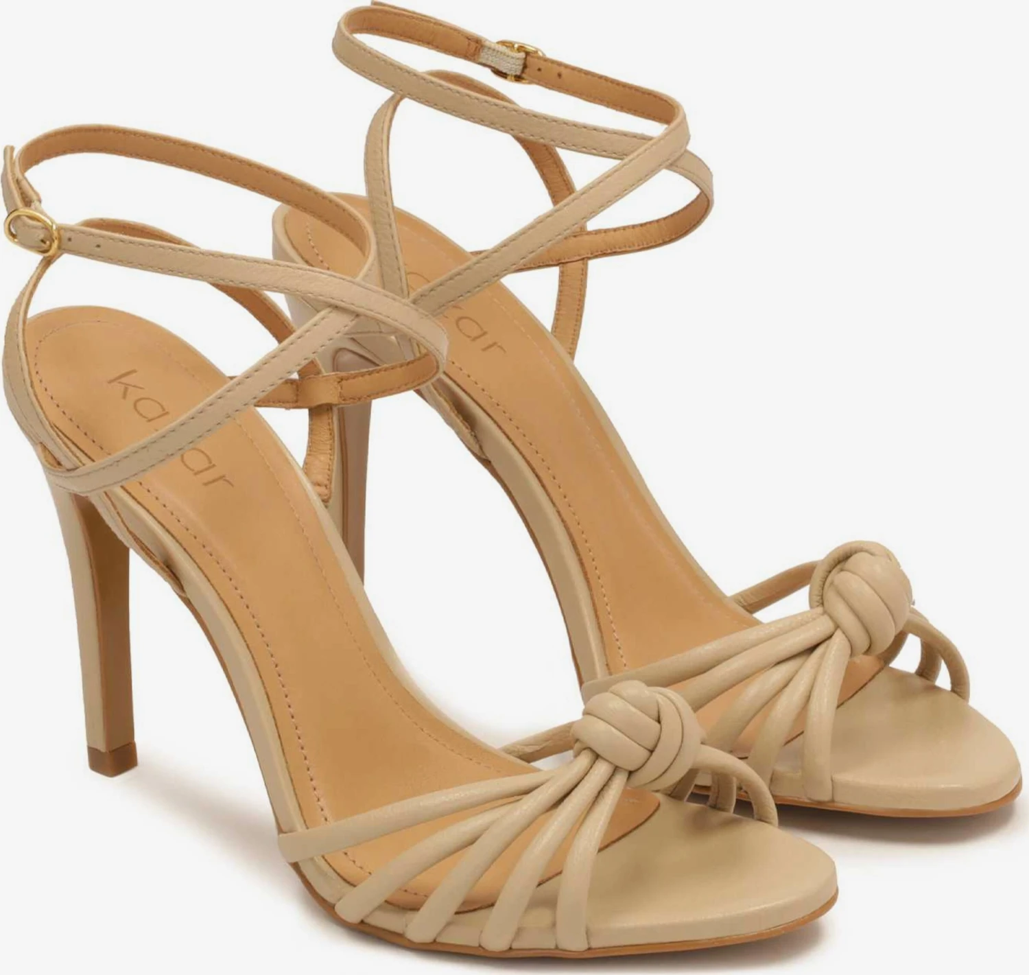 Kazar Sandalen Met Hak Sandalen Met Riem Dames Beige 5 Kazar Sandalen Met Hak Sandalen Met Riem Dames Beige - Afbeelding 3