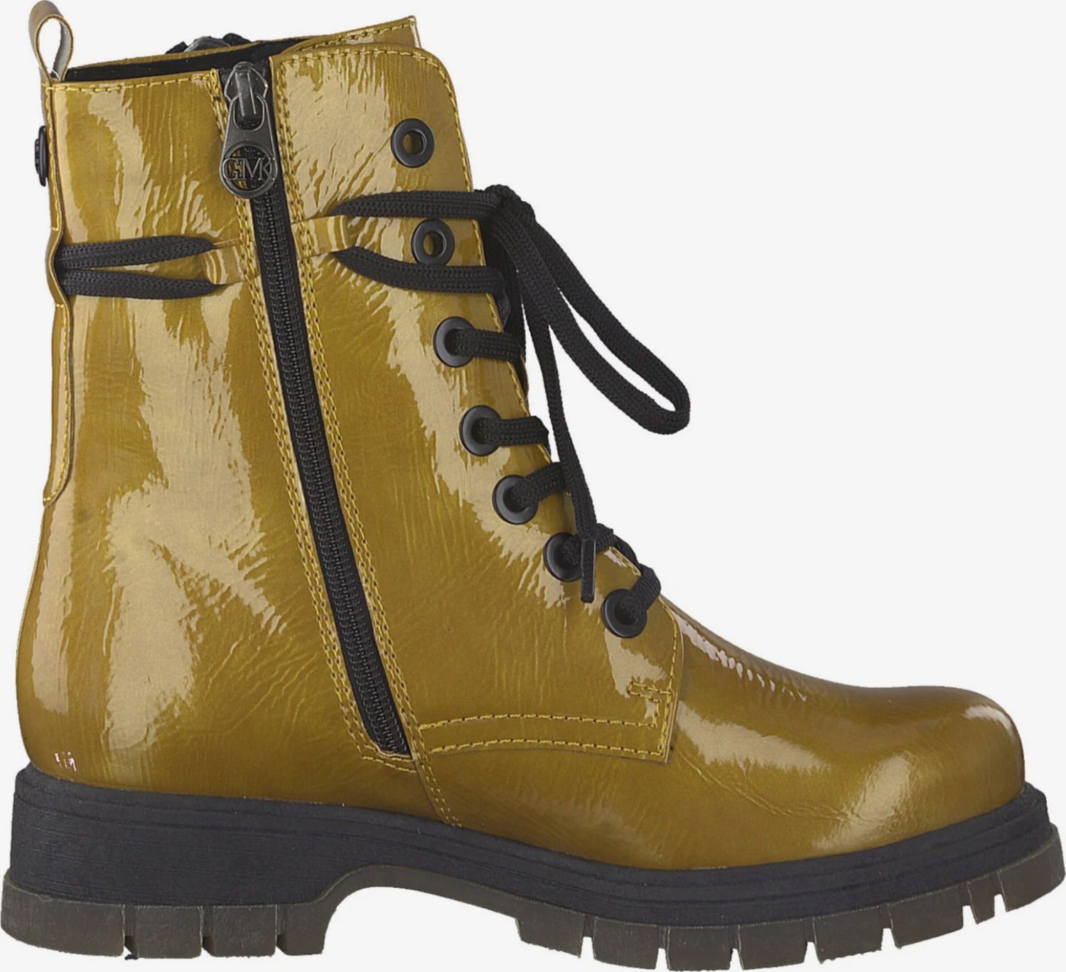 Marco Tozzi Enkellaarsjes Veterlaarsjes Dames Mosterd 5 Marco Tozzi Enkellaarsjes Veterlaarsjes Dames Mosterd - Afbeelding 3