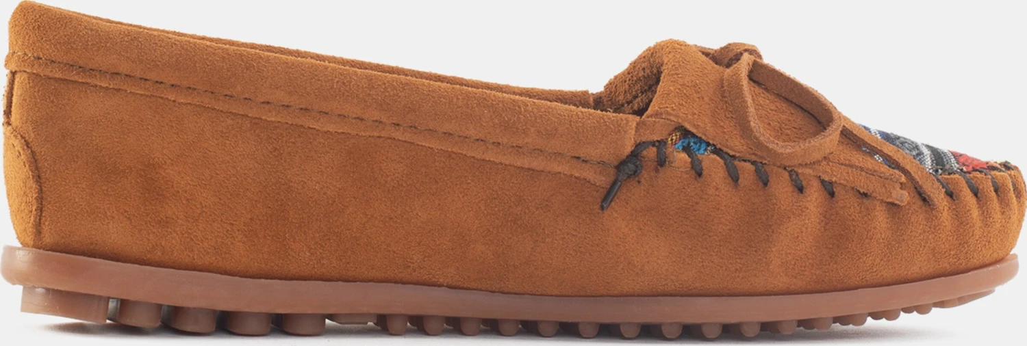 Minnetonka Lage Schoenen Mocassins Kilty Dames Bruin 6 Minnetonka Lage Schoenen Mocassins Kilty Dames Bruin - Afbeelding 4