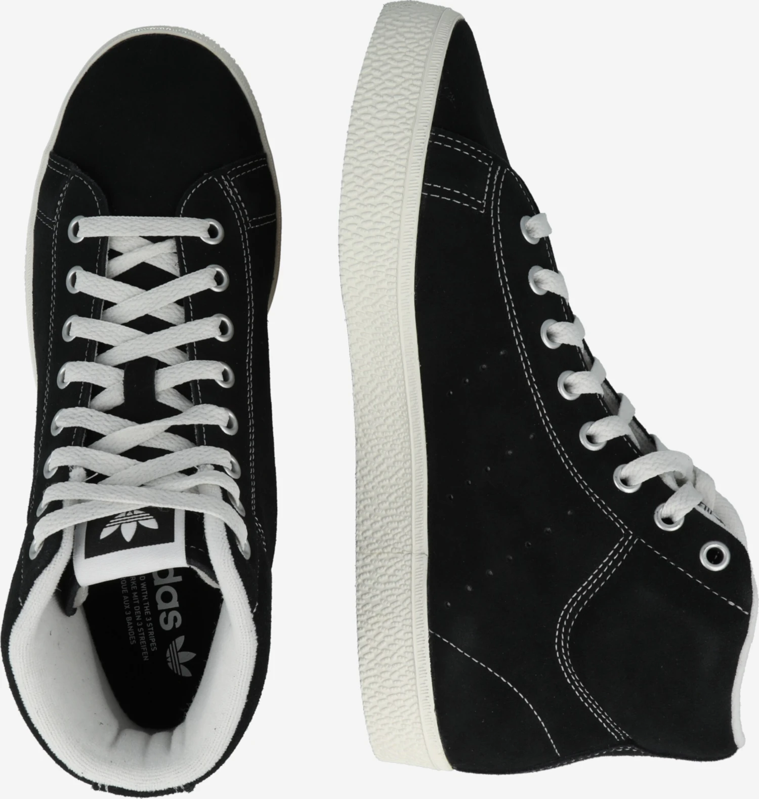 Adidas Originals Hoge Sneakers Sneakers Hoog STAN SMITH CS MID Dames Zwart 4 Adidas Originals Hoge Sneakers Sneakers Hoog STAN SMITH CS MID Dames Zwart - Afbeelding 2