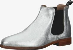 Enkellaarsjes Chelsea Boots Dames Zilver