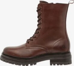 Bianco Enkellaarsjes Veterlaarsjes DARLENE Dames Bruin