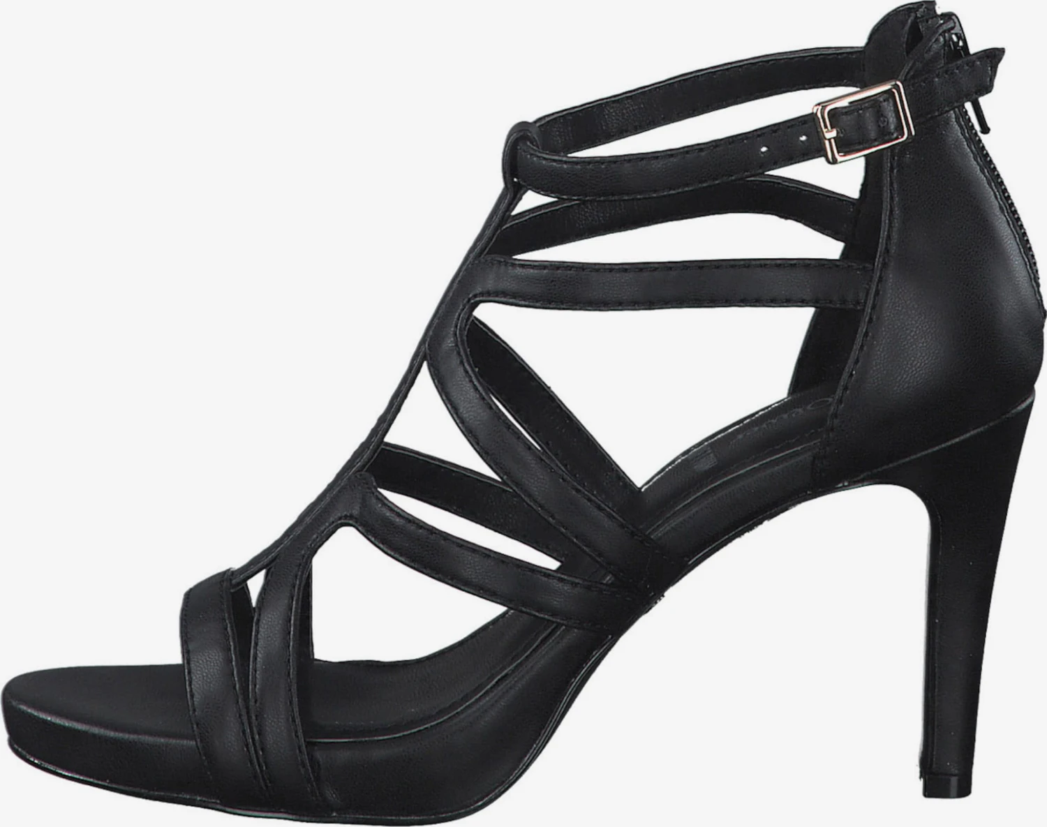 S.Oliver Sandalen Met Hak Sandaal Dames Zwart 4 S.Oliver Sandalen Met Hak Sandaal Dames Zwart - Afbeelding 2