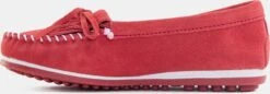 Minnetonka Lage Schoenen Mocassins Kilty Plus Dames Lichtrood