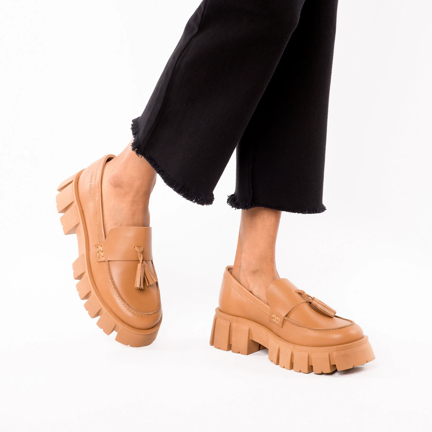 Marc O'Polo Loafers Instappers Lisbet Dames Lichtbruin 9 Marc O'Polo Loafers Instappers Lisbet Dames Lichtbruin - Afbeelding 7