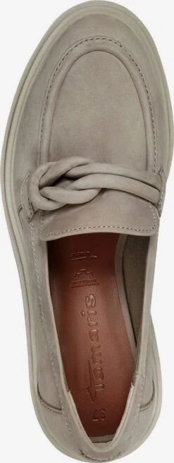 Tamaris Loafers Instappers Dames Taupe -Damesschoenen Winkel d8a57ff606faf750f6c68dde0961ef2b