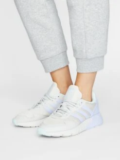 Adidas Originals Running Sneakers Sneakers Laag ZX 1K BOOST Dames Lichtgrijs -Damesschoenen Winkel de2a434aac73111eb46a8a0f727c9053