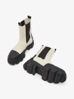 Bianco Enkellaarsjes Chelsea Boots GINNY Dames Crème -Damesschoenen Winkel e3f69e9cf8405fa184c4ebb26921b2b7