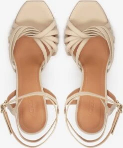 Kazar Sandalen Met Hak Sandalen Met Riem Dames Lichtbeige -Damesschoenen Winkel f32a299cc1d94b618f00e5968b2b1112