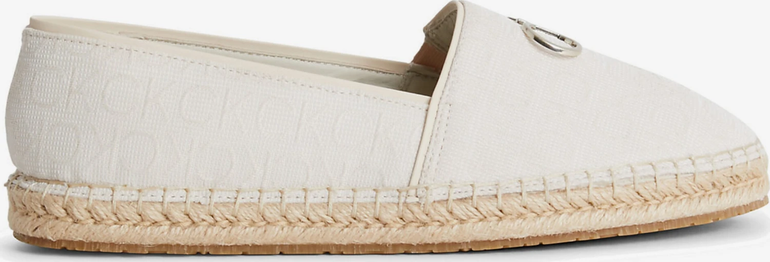 Calvin Klein Lage Schoenen Espadrilles Dames Crème / Ecru 4 Calvin Klein Lage Schoenen Espadrilles Dames Crème / Ecru - Afbeelding 2