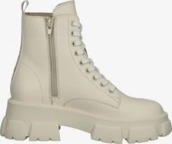 Steve Madden Enkellaarsjes Veterlaarsjes Dames Beige -Damesschoenen Winkel f564f7977f6a50a4b9fa58526887621f