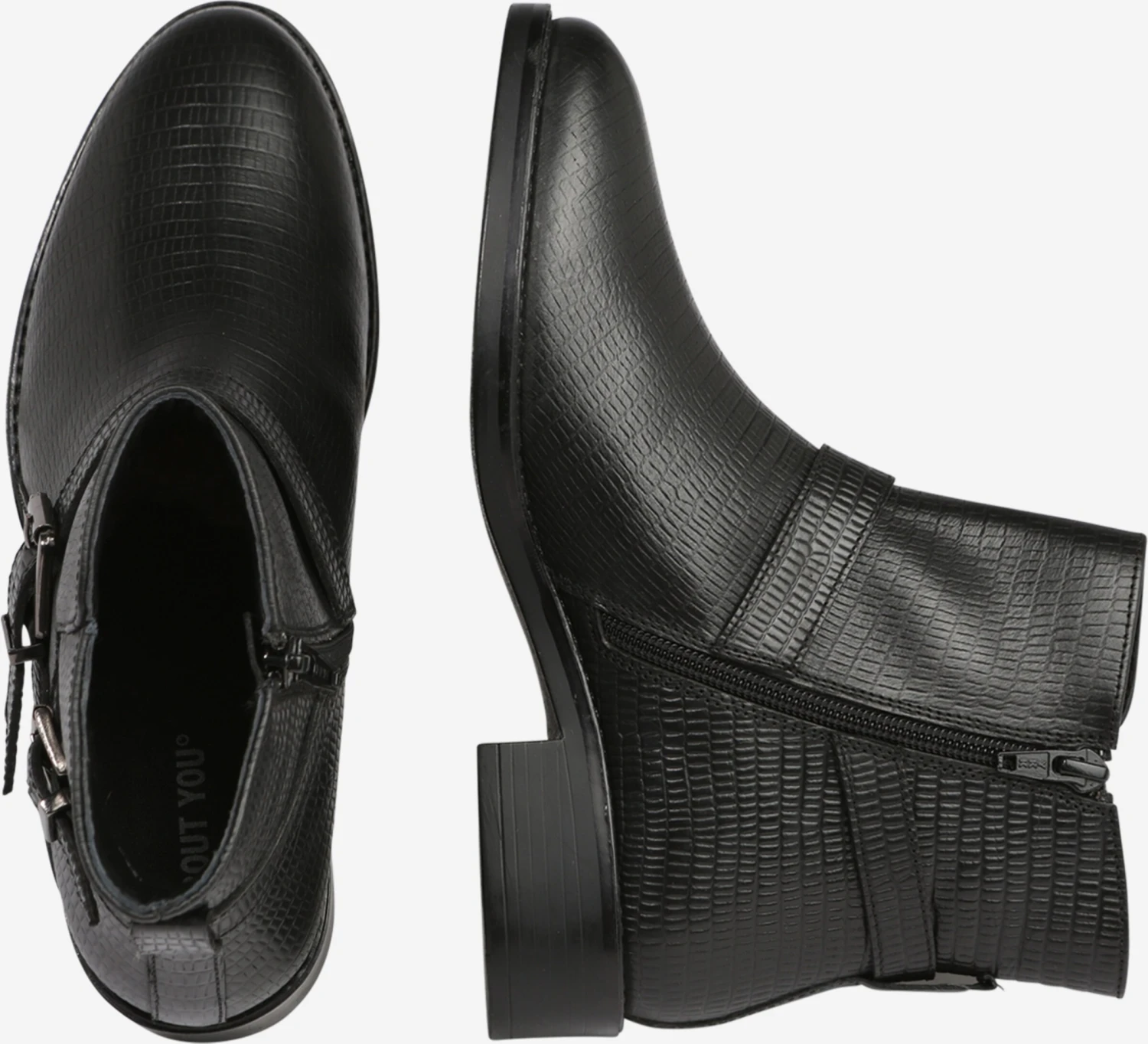 About You Overige Enkellaarsjes Enkellaarsje Gina Dames Zwart 4 About You Overige Enkellaarsjes Enkellaarsje Gina Dames Zwart - Afbeelding 2